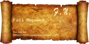 Fall Nepomuk névjegykártya